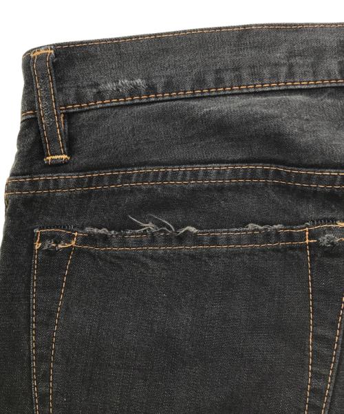 Hysteric Glamour（ヒステリックグラマー）Hysteric Glamour (ヒステリックグラマー) USED加工 スタッズ デニムパンツ ブラック サイズ:Sの古着・服飾アイテム