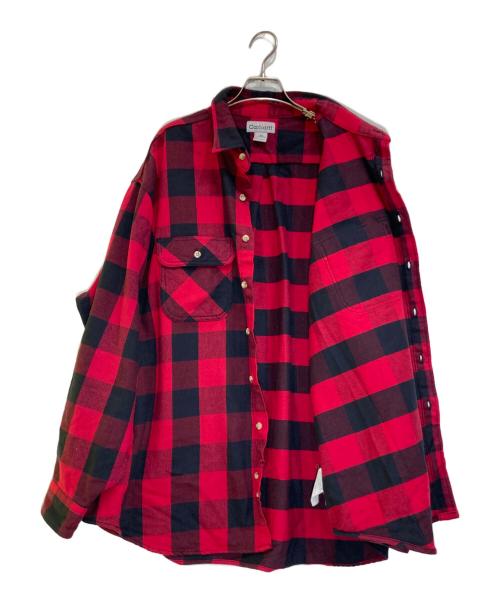 CarHartt（カーハート）CarHartt (カーハート) バッファローチェックシャツ レッド×ブラック サイズ:2XLの古着・服飾アイテム