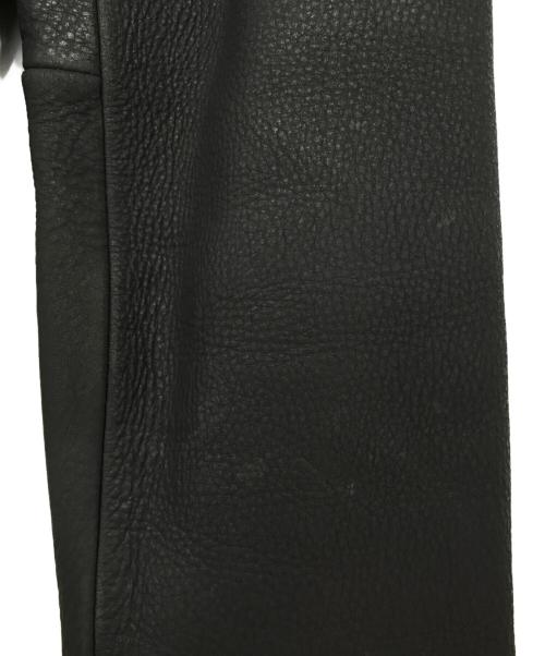 Calvin Klein Jeans（カルバンクラインジーンズ）Calvin Klein Jeans (カルバンクラインジーンズ) カウレザージャケット ブラック サイズ:Lの古着・服飾アイテム