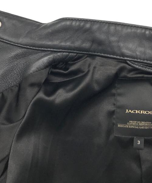 JACKROSE（ジャックローズ）JACKROSE (ジャックローズ) シングルライダースジャケット ブラック サイズ:Mの古着・服飾アイテム