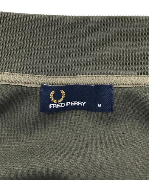 FRED PERRY（フレッドペリー）FRED PERRY (フレッドペリー) TEXTURE MIX BOMBER NECK JACKET/F2542 カーキ サイズ:Mの古着・服飾アイテム