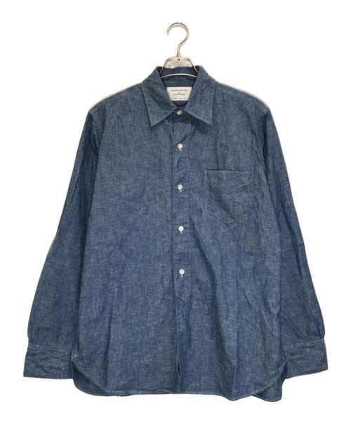 WAREHOUSE（ウエアハウス）WAREHOUSE (ウエアハウス) NEW DEAL PROGRAMS WORK SHIRTS/3053 ブルー サイズ:42の古着・服飾アイテム