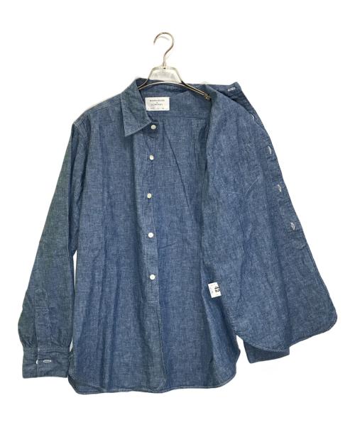 WAREHOUSE（ウエアハウス）WAREHOUSE (ウエアハウス) NEW DEAL PROGRAMS WORK SHIRTS/3053 ブルー サイズ:42の古着・服飾アイテム