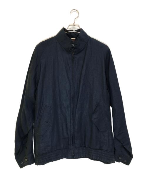 BARACUTA（バラクータ）BARACUTA (バラクータ) リネンハリントンジャケット ネイビー サイズ:42の古着・服飾アイテム