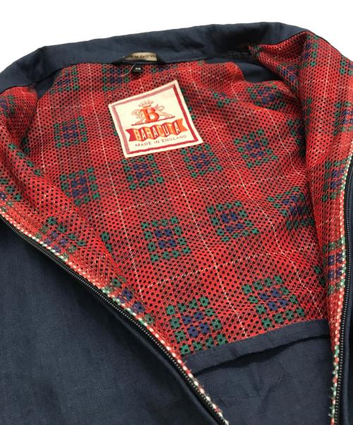 BARACUTA（バラクータ）BARACUTA (バラクータ) リネンハリントンジャケット ネイビー サイズ:42の古着・服飾アイテム