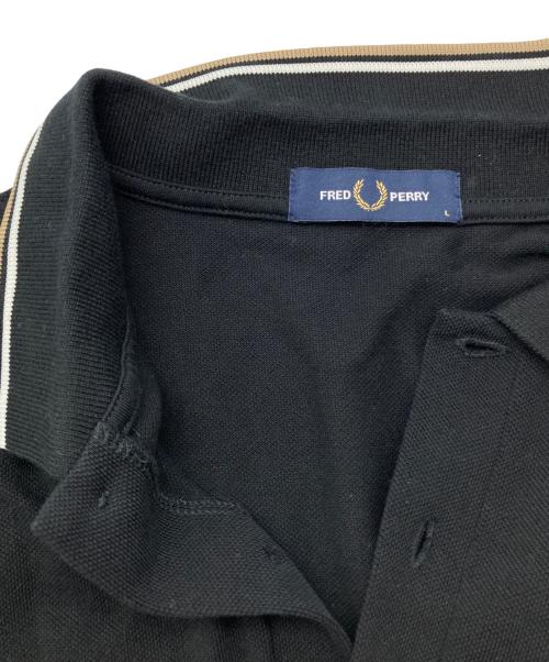 FRED PERRY（フレッドペリー）FRED PERRY (フレッドペリー) ポロシャツ ブラック サイズ:Lの古着・服飾アイテム