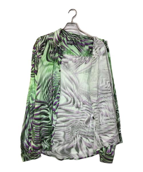 DIESEL（ディーゼル）DIESEL (ディーゼル) S-casper Shirt グリーン サイズ:Lの古着・服飾アイテム