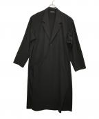 s'yteサイト）の古着「PE/RAYON GABARDINE STRETCH TAILORED WRAP DRESS/UU-D09-912」｜ブラック