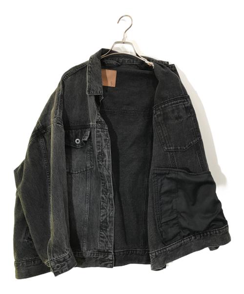 5 1/2 Spick and Span（5 1/2 スピック＆スパン）5 1/2 Spick and Span (5 1/2 スピック＆スパン) OVER DENIM 3RDジャケット グレー サイズ:38の古着・服飾アイテム