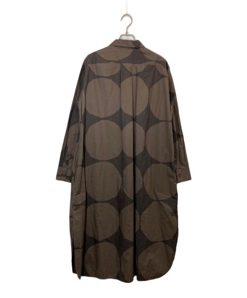 marimekko（マリメッコ）marimekko (マリメッコ) Kivet / Nila cotton poplin shirt ブラウン サイズ:38の古着・服飾アイテム