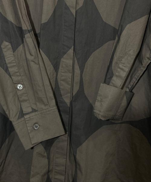 marimekko（マリメッコ）marimekko (マリメッコ) Kivet / Nila cotton poplin shirt ブラウン サイズ:38の古着・服飾アイテム