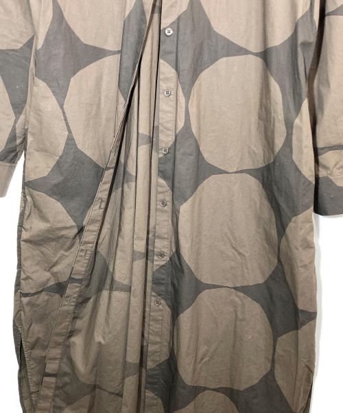 marimekko（マリメッコ）marimekko (マリメッコ) Kivet / Nila cotton poplin shirt ブラウン サイズ:38の古着・服飾アイテム