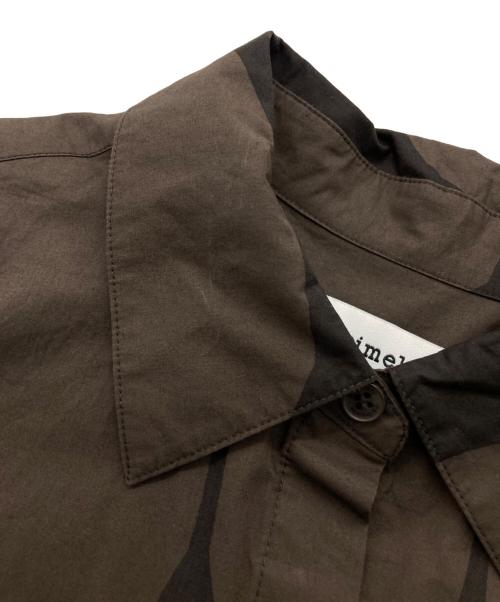 marimekko（マリメッコ）marimekko (マリメッコ) Kivet / Nila cotton poplin shirt ブラウン サイズ:38の古着・服飾アイテム