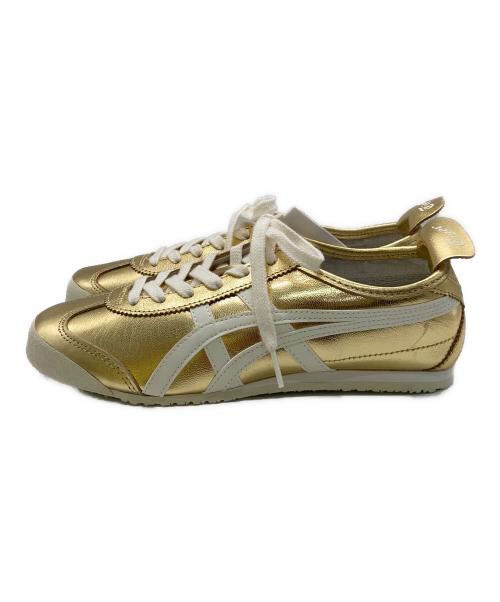 Onitsuka Tiger（オニツカタイガー）Onitsuka Tiger (オニツカタイガー) ローカットスニーカー ゴールド サイズ:25の古着・服飾アイテム