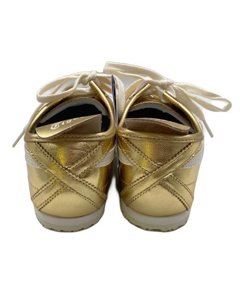 Onitsuka Tiger（オニツカタイガー）Onitsuka Tiger (オニツカタイガー) ローカットスニーカー ゴールド サイズ:25の古着・服飾アイテム