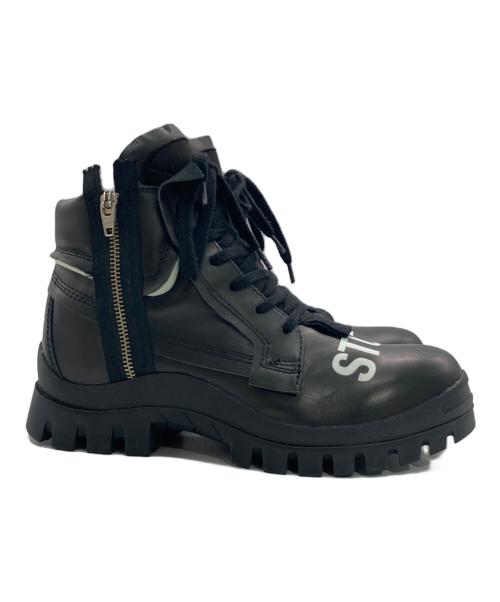 studio seven（スタジオセブン）STUDIO SEVEN (スタジオセブン) MIHARA YASUHIRO (ミハラヤスヒロ) SEVEN VIBRAM TIMBER ブラック サイズ:40の古着・服飾アイテム