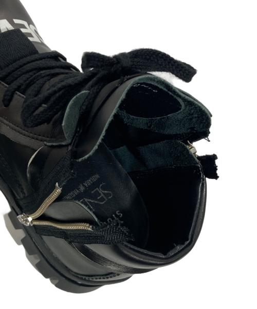 studio seven（スタジオセブン）STUDIO SEVEN (スタジオセブン) MIHARA YASUHIRO (ミハラヤスヒロ) SEVEN VIBRAM TIMBER ブラック サイズ:40の古着・服飾アイテム