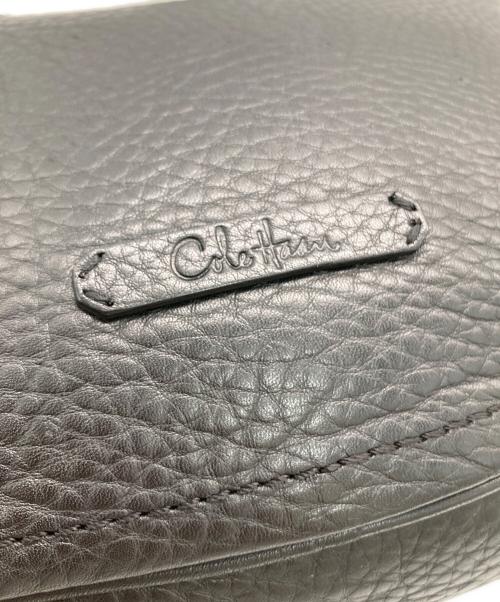 COLE HAAN（コールハーン）COLE HAAN (コールハーン) レザーショルダーバッグ ブラックの古着・服飾アイテム