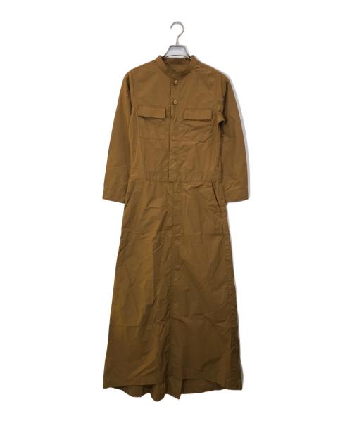 Le Workware（-）Le Workware (-) コットンスタンドカラーシャツワンピース/LW20307 ブラウン サイズ:Sの古着・服飾アイテム
