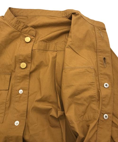 Le Workware（-）Le Workware (-) コットンスタンドカラーシャツワンピース/LW20307 ブラウン サイズ:Sの古着・服飾アイテム