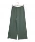 DES PRES（デ プレ）の古着「ライトダブルクロス リラックスパンツ」｜グリーン