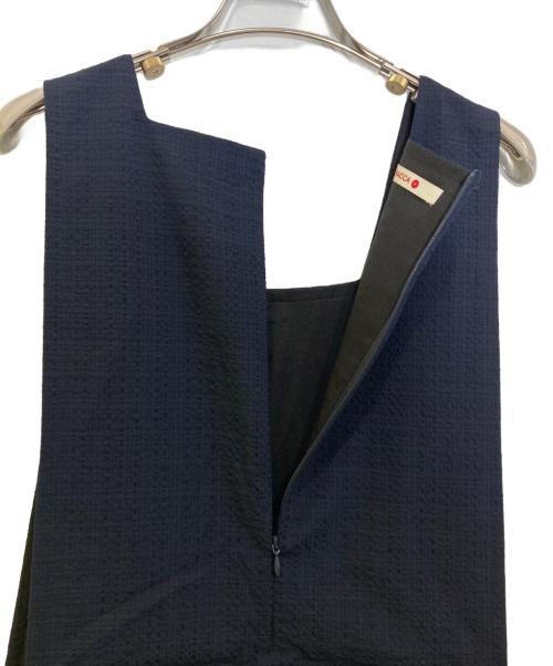 BACCA（バッカ）BACCA (バッカ) シアサッカー カバードサロペット/35-06-11-06701 ネイビー サイズ:36の古着・服飾アイテム