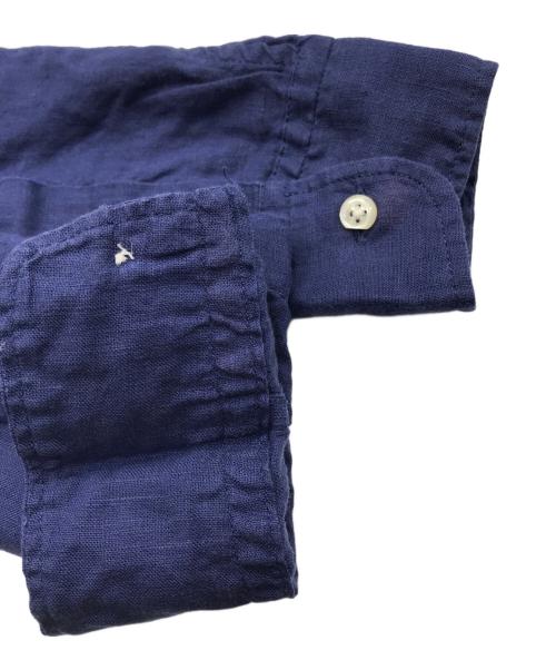 RALPH LAUREN（ラルフローレン）RALPH LAUREN (ラルフローレン) リネンシャツ ネイビー サイズ:160/84の古着・服飾アイテム