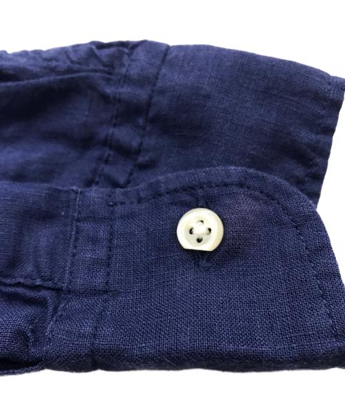 RALPH LAUREN（ラルフローレン）RALPH LAUREN (ラルフローレン) リネンシャツ ネイビー サイズ:160/84の古着・服飾アイテム