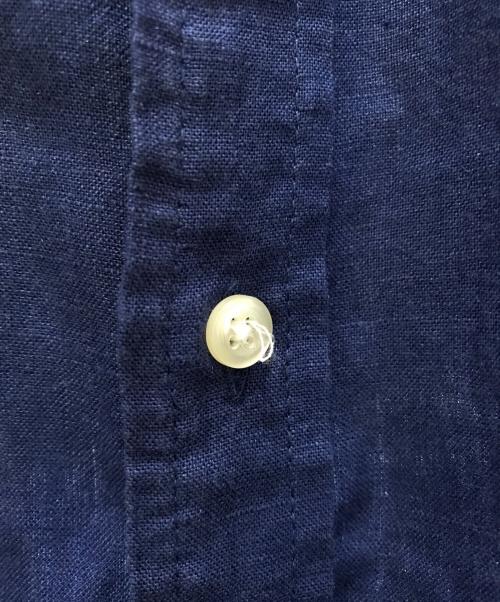 RALPH LAUREN（ラルフローレン）RALPH LAUREN (ラルフローレン) リネンシャツ ネイビー サイズ:160/84の古着・服飾アイテム