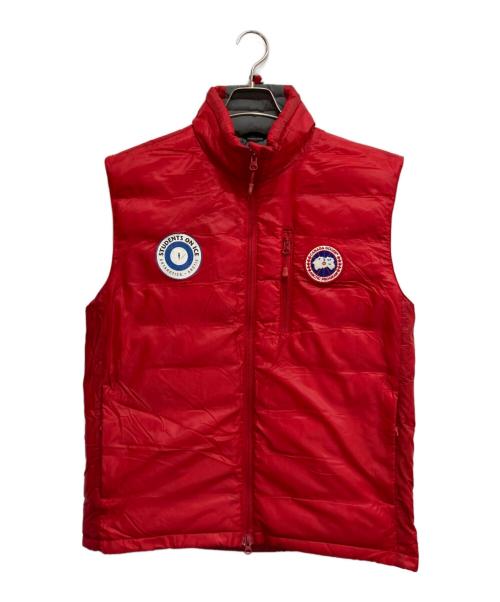 CANADA GOOSE（カナダグース）CANADA GOOSE (カナダグース) Lodge Vest レッド サイズ:Mの古着・服飾アイテム