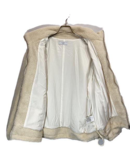SLOBE IENA（スローブ イエナ）SLOBE IENA (スローブ イエナ) ウール混ボアスタンドコクーンブルゾン アイボリー サイズ:38の古着・服飾アイテム