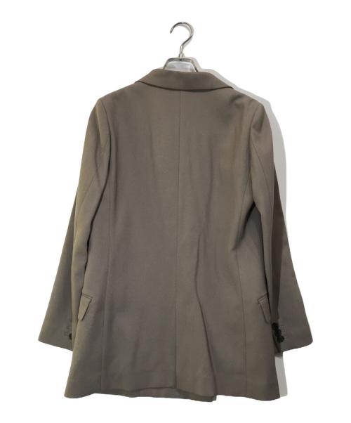 THE SUIT COMPANY SHE（ザスーツカンパニーシー）THE SUIT COMPANY she (ザスーツカンパニーシー) TUMUGITOシャークツイードストレッチダブルジャケット グレー サイズ:38の古着・服飾アイテム