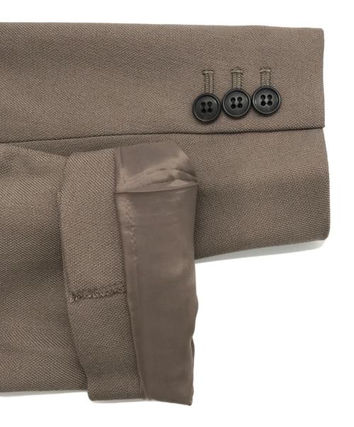 THE SUIT COMPANY SHE（ザスーツカンパニーシー）THE SUIT COMPANY she (ザスーツカンパニーシー) TUMUGITOシャークツイードストレッチダブルジャケット グレー サイズ:38の古着・服飾アイテム