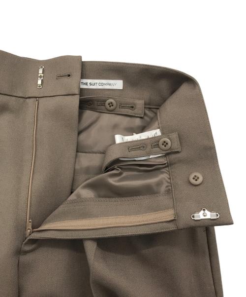 THE SUIT COMPANY SHE（ザスーツカンパニーシー）THE SUIT COMPANY she (ザスーツカンパニーシー) TUMUGITOシャークツイードストレッチダブルジャケット グレー サイズ:38の古着・服飾アイテム