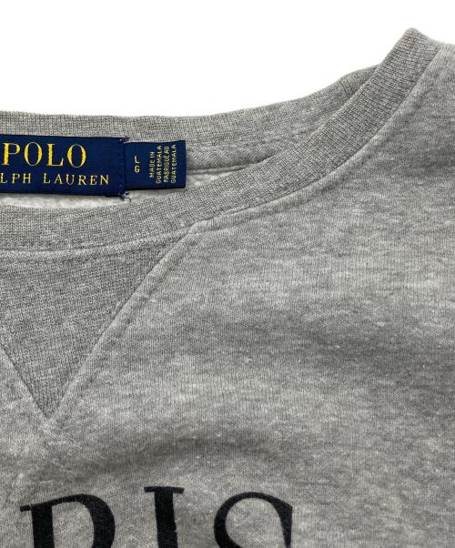 POLO RALPH LAUREN（ポロ・ラルフローレン）POLO RALPH LAUREN (ポロ・ラルフローレン) パリベアーフリーススウェット グレー サイズ:Lの古着・服飾アイテム