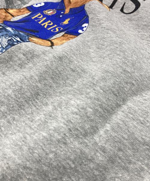 POLO RALPH LAUREN（ポロ・ラルフローレン）POLO RALPH LAUREN (ポロ・ラルフローレン) パリベアーフリーススウェット グレー サイズ:Lの古着・服飾アイテム