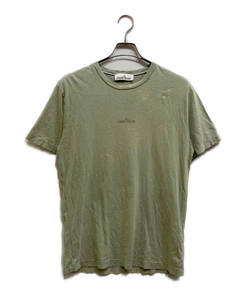 STONE ISLAND（ストーンアイランド）STONE ISLAND (ストーンアイランド) GRAPHIC SEVEN プリント クルーネック Tシャツ カーキ サイズ:Mの古着・服飾アイテム