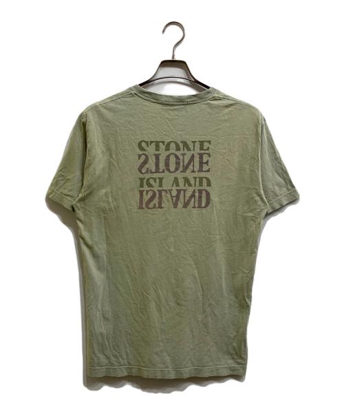 STONE ISLAND（ストーンアイランド）STONE ISLAND (ストーンアイランド) GRAPHIC SEVEN プリント クルーネック Tシャツ カーキ サイズ:Mの古着・服飾アイテム