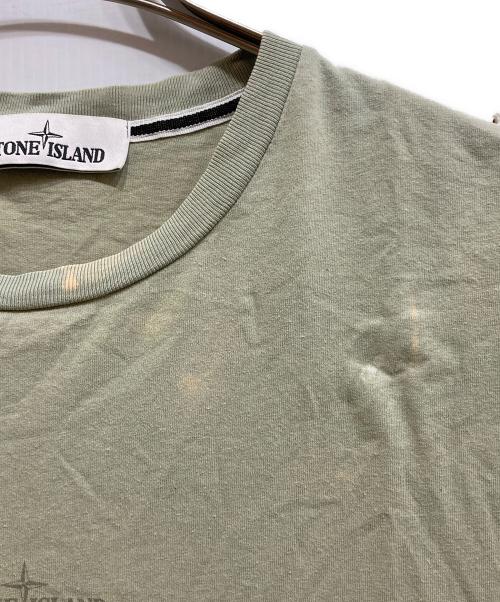 STONE ISLAND（ストーンアイランド）STONE ISLAND (ストーンアイランド) GRAPHIC SEVEN プリント クルーネック Tシャツ カーキ サイズ:Mの古着・服飾アイテム
