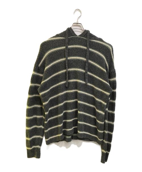 shoop（シュープ）shoop (シュープ) MEHLDAU HOODIE グレー×グリーン サイズ:Mの古着・服飾アイテム