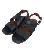 MARGARET HOWELL ideaマーガレット ハウエル アイディア）の古着「レザーサンダル」｜ブラック