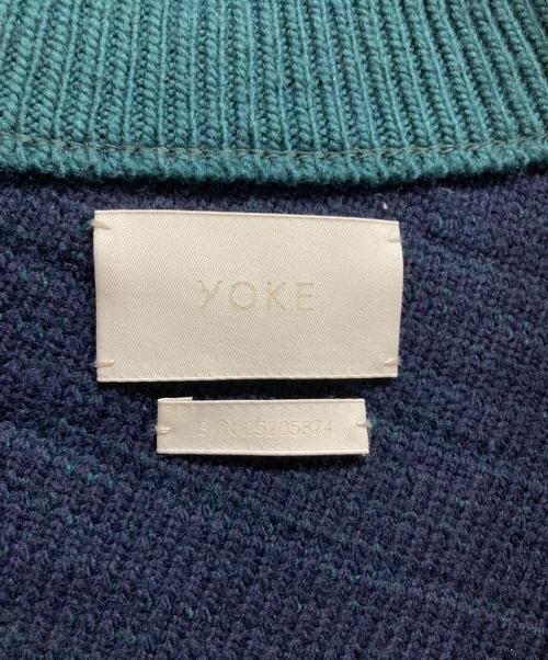 YOKE（ヨーク）YOKE (ヨーク) BIAS BORDER DRIVERS KNIT グリーン サイズ:2の古着・服飾アイテム