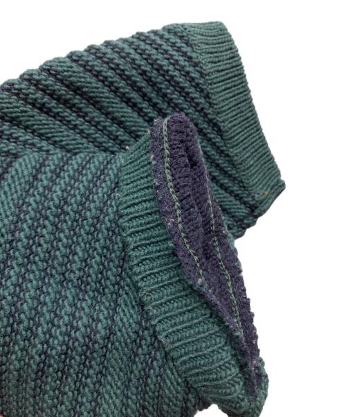 YOKE（ヨーク）YOKE (ヨーク) BIAS BORDER DRIVERS KNIT グリーン サイズ:2の古着・服飾アイテム