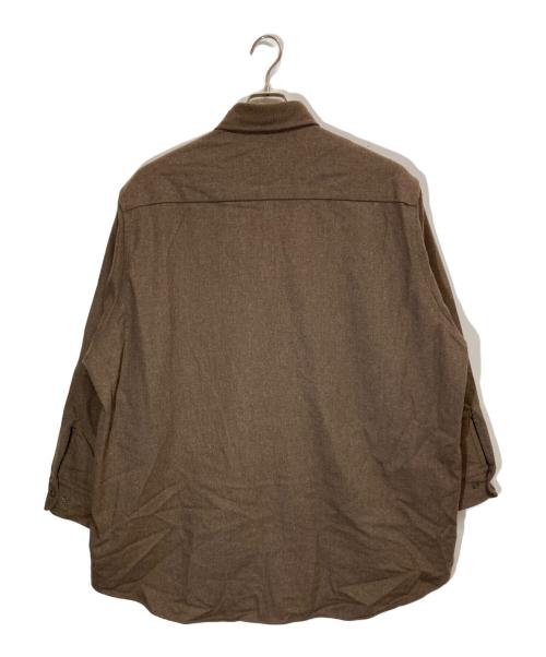 HERILL（ヘリル）HERILL (ヘリル) Blacksheep Serge Work Shirt 2 ブラウン サイズ:3の古着・服飾アイテム