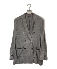 SLOBE IENA（スローブ イエナ）の古着「リネン混テーラードジャケット」｜ブラック