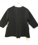 freneフラーネ）の古着「ポケットパール付きボンディングコート」｜ブラック