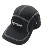 SUPREMEシュプリーム）の古着「Reflective Stitch Camp Cap」｜ブラック