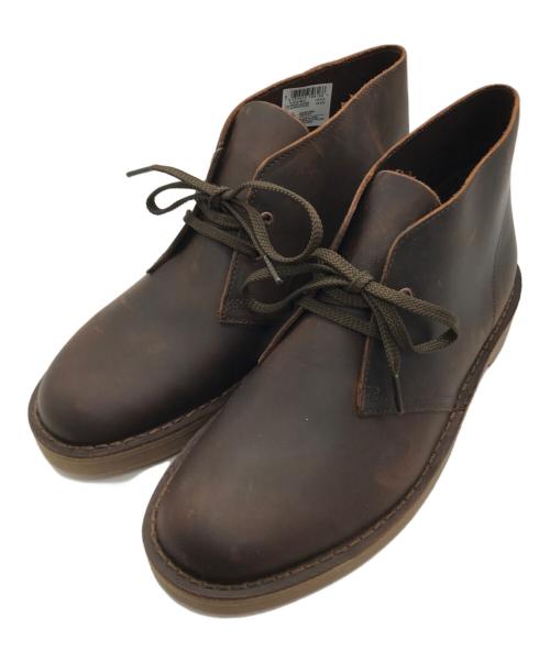 CLARKS（クラークス）CLARKS (クラークス) bushacreレザーチャッカーブーツ ブラウン サイズ:42の古着・服飾アイテム