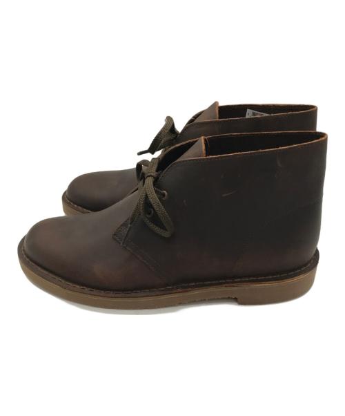 CLARKS（クラークス）CLARKS (クラークス) bushacreレザーチャッカーブーツ ブラウン サイズ:42の古着・服飾アイテム