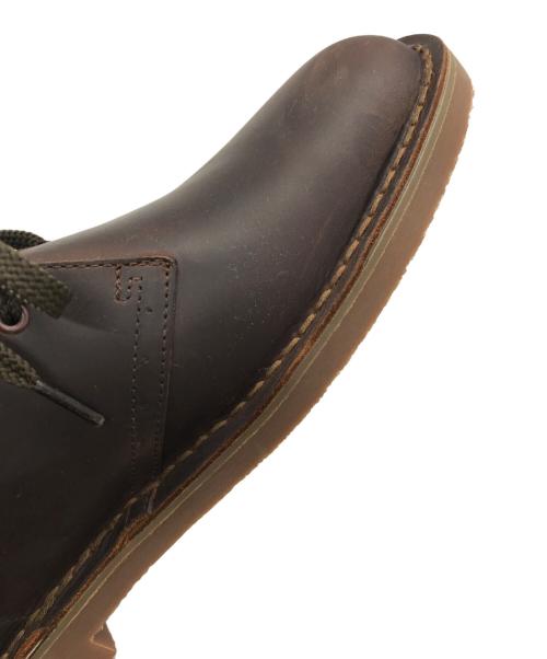 CLARKS（クラークス）CLARKS (クラークス) bushacreレザーチャッカーブーツ ブラウン サイズ:42の古着・服飾アイテム